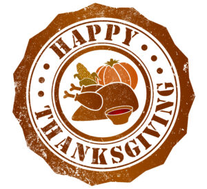 happy thanksgiving stamp