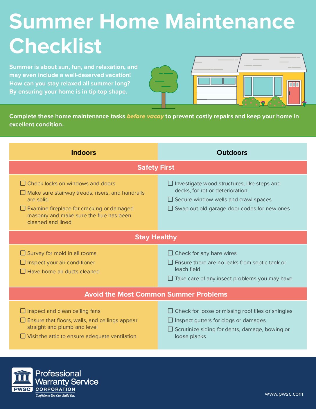 summer home maintenance checklist summer home maintenance checklist