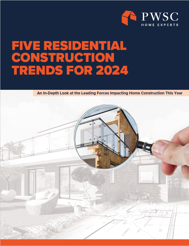eBook cover for Five Residential Construction Trends for 2024